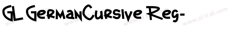 GL GermanCursive Reg字体转换